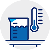 Beaker and test tube icon to depict the 1990s timeline entry. Expanded product range with acquisition of PARATONE® viscosity modifier business. Korea and China offices opened (1998). Opened Asia-Pacific region’s first world-scale lubricant additives plant in Singapore (1999).