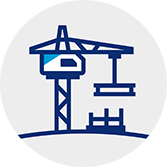 Construction at plant icon to depict the 1970s timeline entry. Construction began on Mauá plant in Brazil (1977).