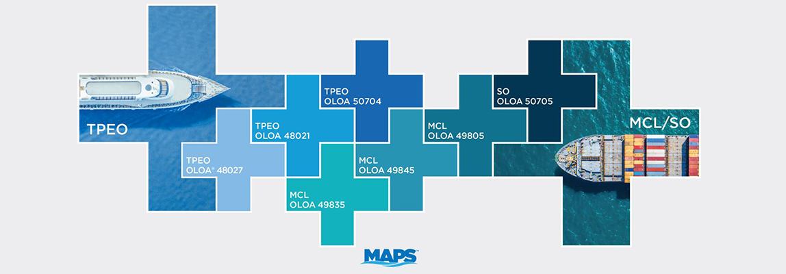MAPS product lineup logos