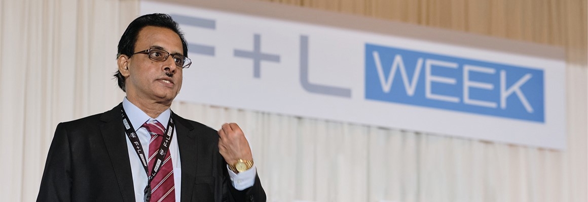 Chevron Oronite's Rajagopalan Padmanabhan, Asia Pacific Regional Product Line Manager- AEO/VII speaking at F&L Week industry event.